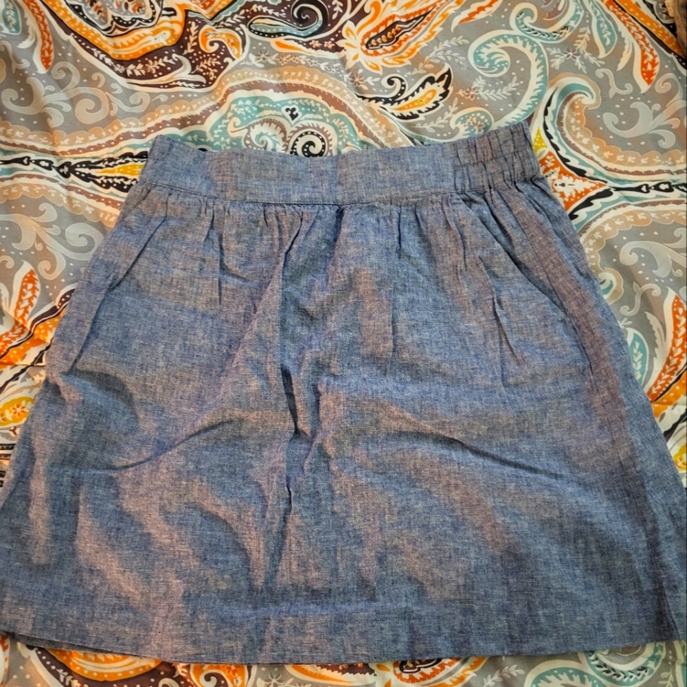 Loft Outlet Chambray Skirt